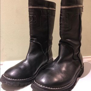 AUTHENTIC CHANEL MOTORCYCLE BOOT SIZE 40 EUR